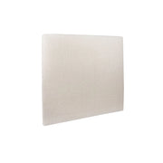 Testiera in tessuto bouclé beige chiaro liscio L135 cm