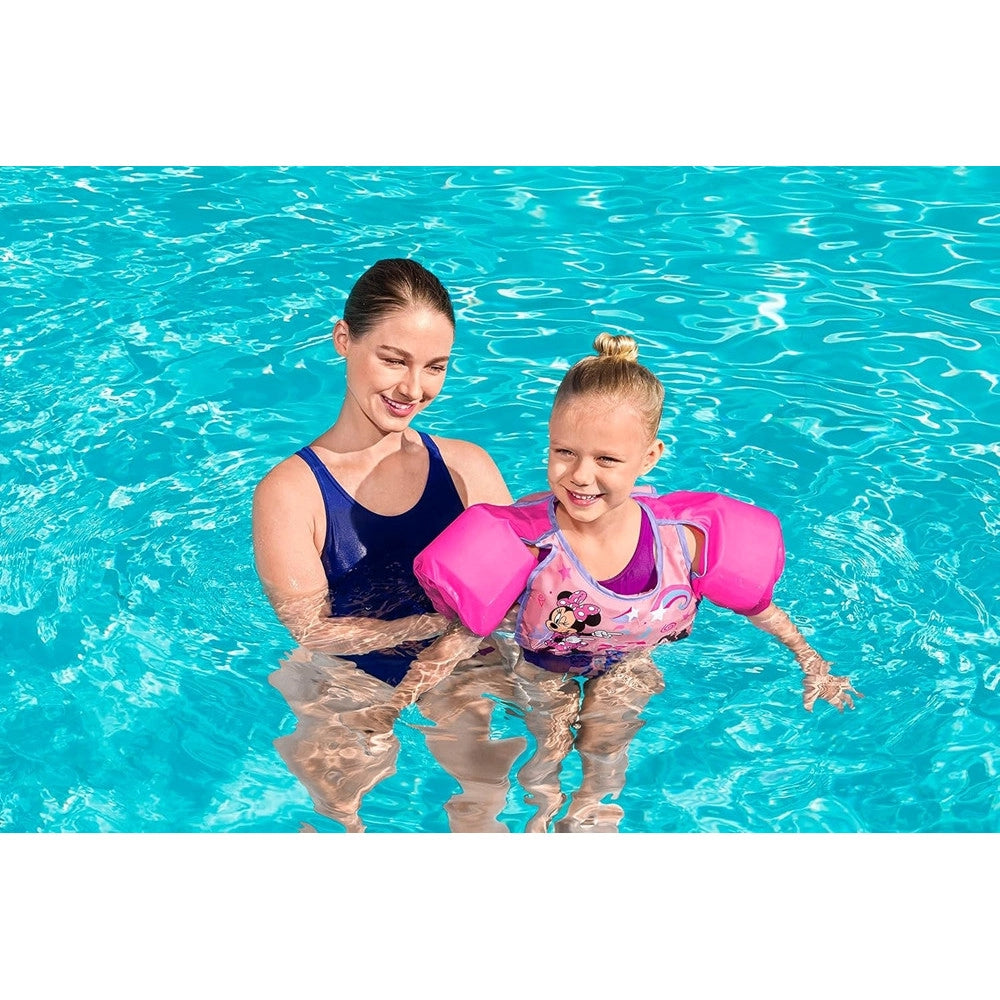 Trade Shop - Giubbotto Giubbetto Salvagente Gilet Nuoto Swim Pal Minnie Per Bambine 3-6 Anni 9101a -