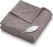 Deken elettrico - Deken di riscaldamento - Deken superiore elettrico - 6 posizioni - Beige scuro