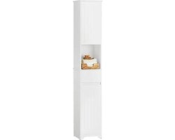 Cassettiere Bagno - Scaffale per la Cucina - Armadio per la Lenzuola - Scomparti Regolabili - Progetto Anti-Caduta - Costruzione MDF - 30cm x 170cm x 30cm