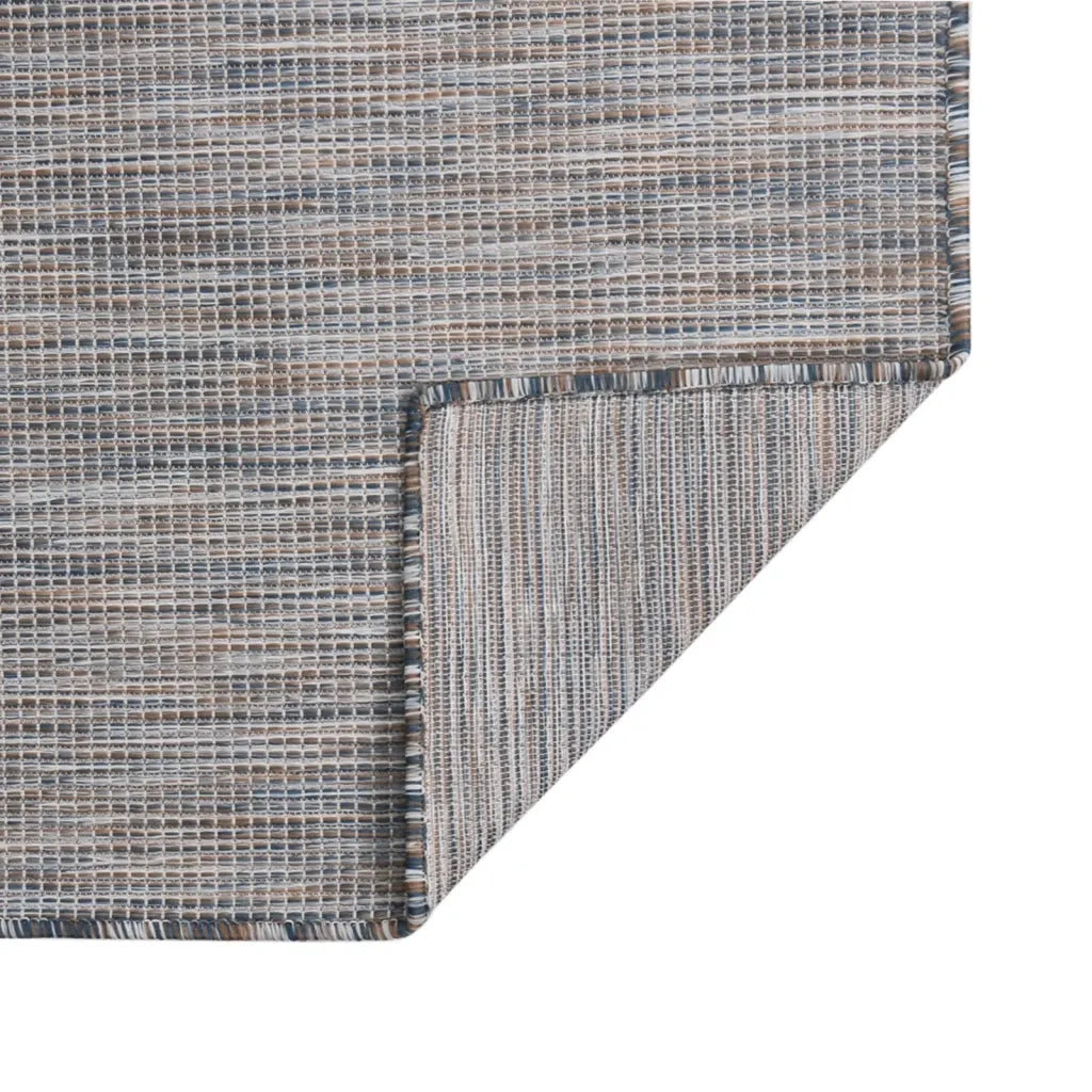Tappeto da Esterni a Tessitura Piatta 80x250 cm Marrone e Nero cod mxl 66576