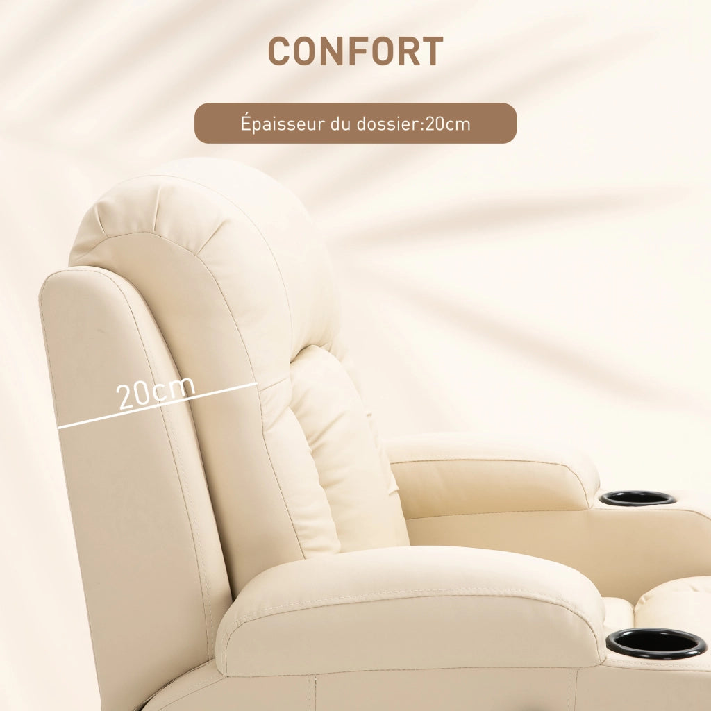 Poltrona Massaggiante Elettrica Reclinabile ¨C Minimal ¨C Grigio Scuro