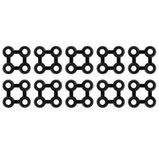 Connettori per Zerbino 10 pz in Gomma Neracod mxl 115486