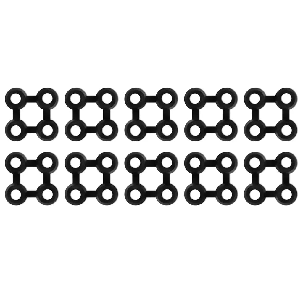 Connettori per Zerbino 10 pz in Gomma Neracod mxl 115486