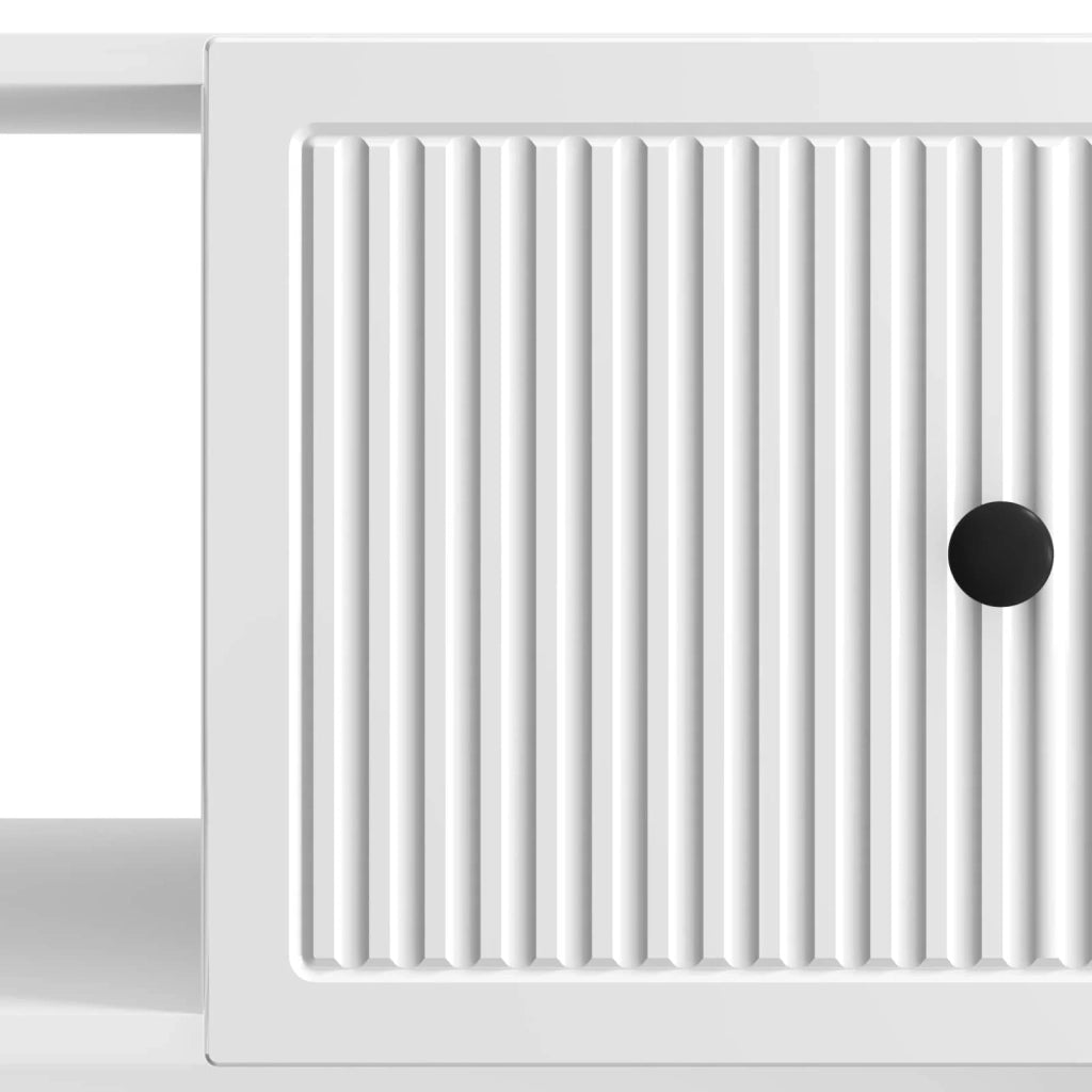 Tavolino da salotto Bianco Lucido 90 x 50 x 40 cm
