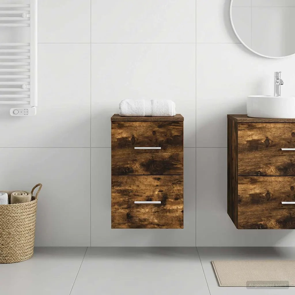 Armadio Bagno In-between Rovere Fumo 30 x 44,5 x 50 cm 890378