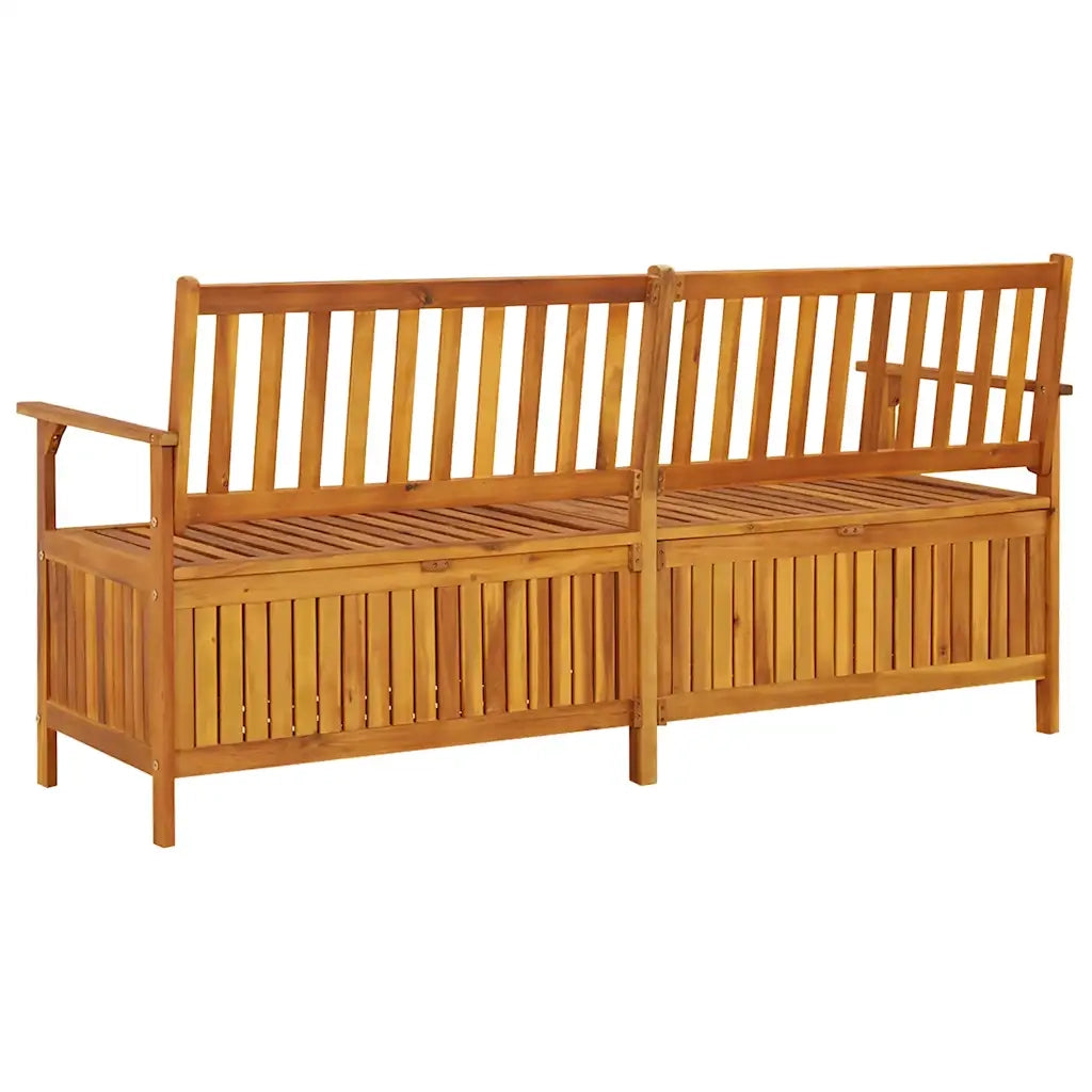 CassaPanca da Giardino | Panchina 170 cm in Legno Massello di Acacia