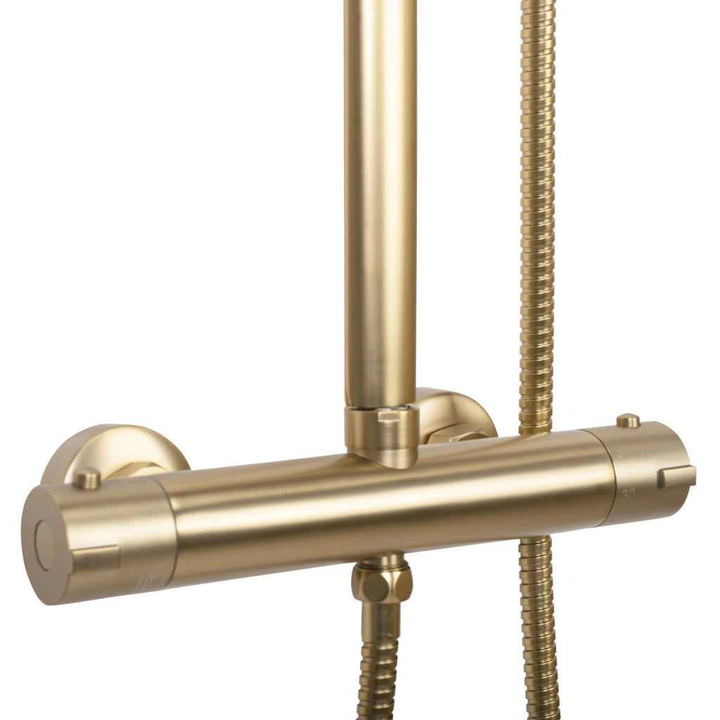 Set Doccia Da Incasso Rea Tom Brush Gold