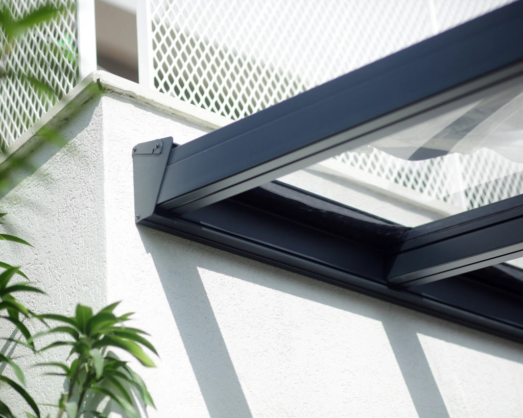 Pergola Addossata in Alluminio di Premium Stockholm 3.4X7.3 m Trasparente