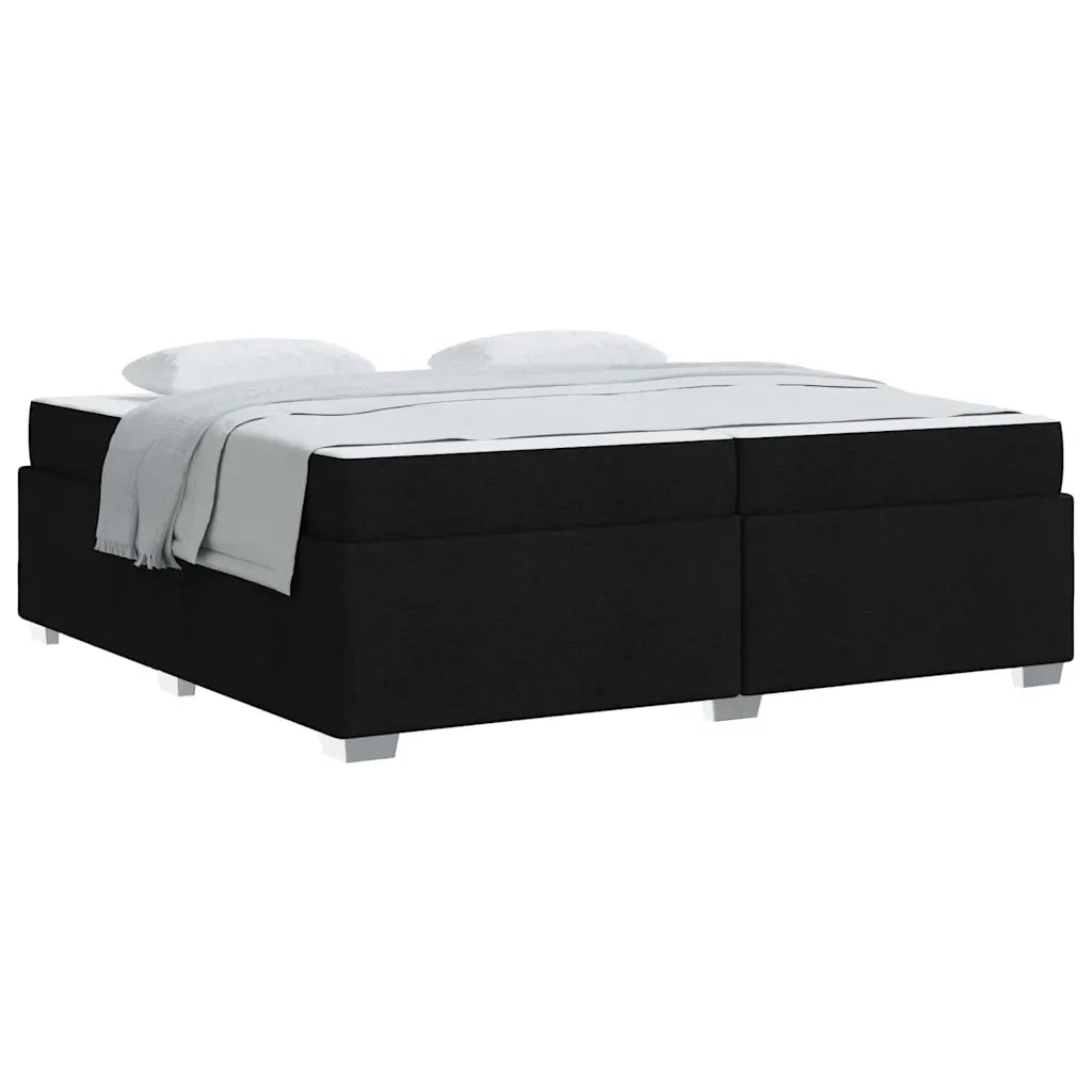 vidaXL Struttura del letto Nero 200 x 200 cm Tessuto