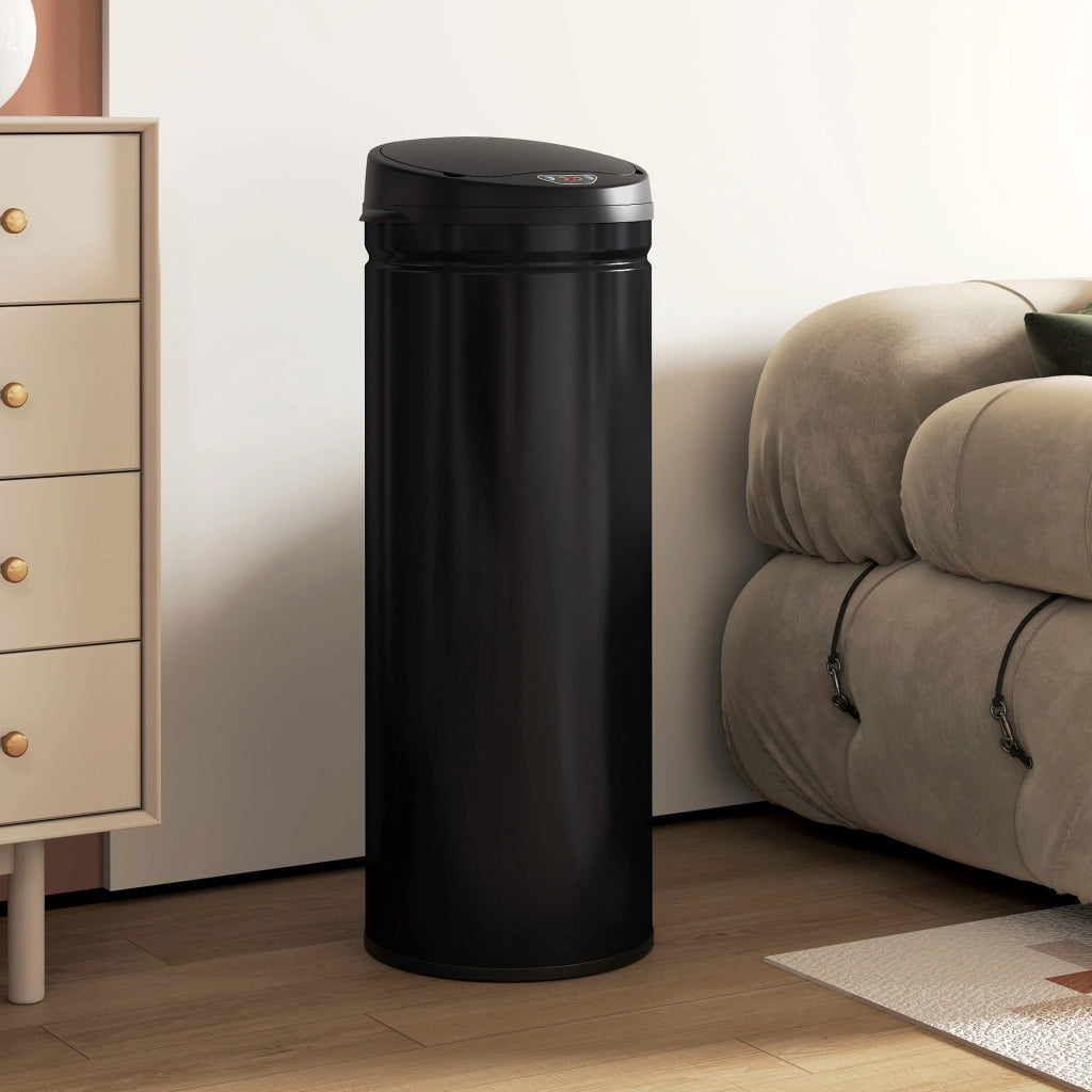 Cestino per rifiuti 50 litri con sensore e chiusura soft ¨C zephmum ¨C acciaio inox