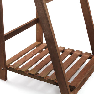 Toboli Lavagna a cavalletto per bar ristoranti negozi 42x112cm in legno con ripiano per fiori