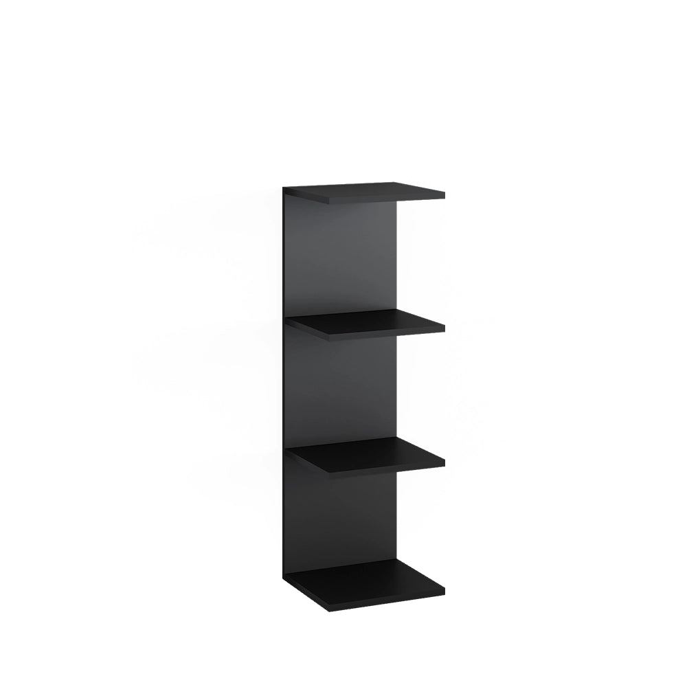Vicco Scaffale a muro Nero 30 x 95 cm