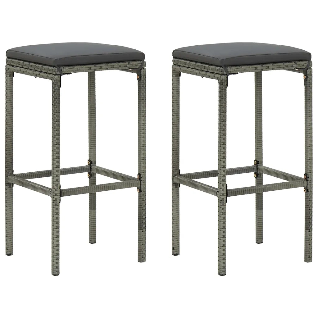 Set Bar da Giardino 3 pz con Cuscini Grigio cod mxl 43753