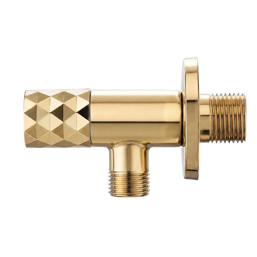 Valvola Ad Angolo Diamond 03 1/2" X 3/8" Gold