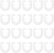 Set di ganci per tende in plastica - 200 pezzi - ganci per tenda - ganci per tenda - gomiti - diametro 15 mm