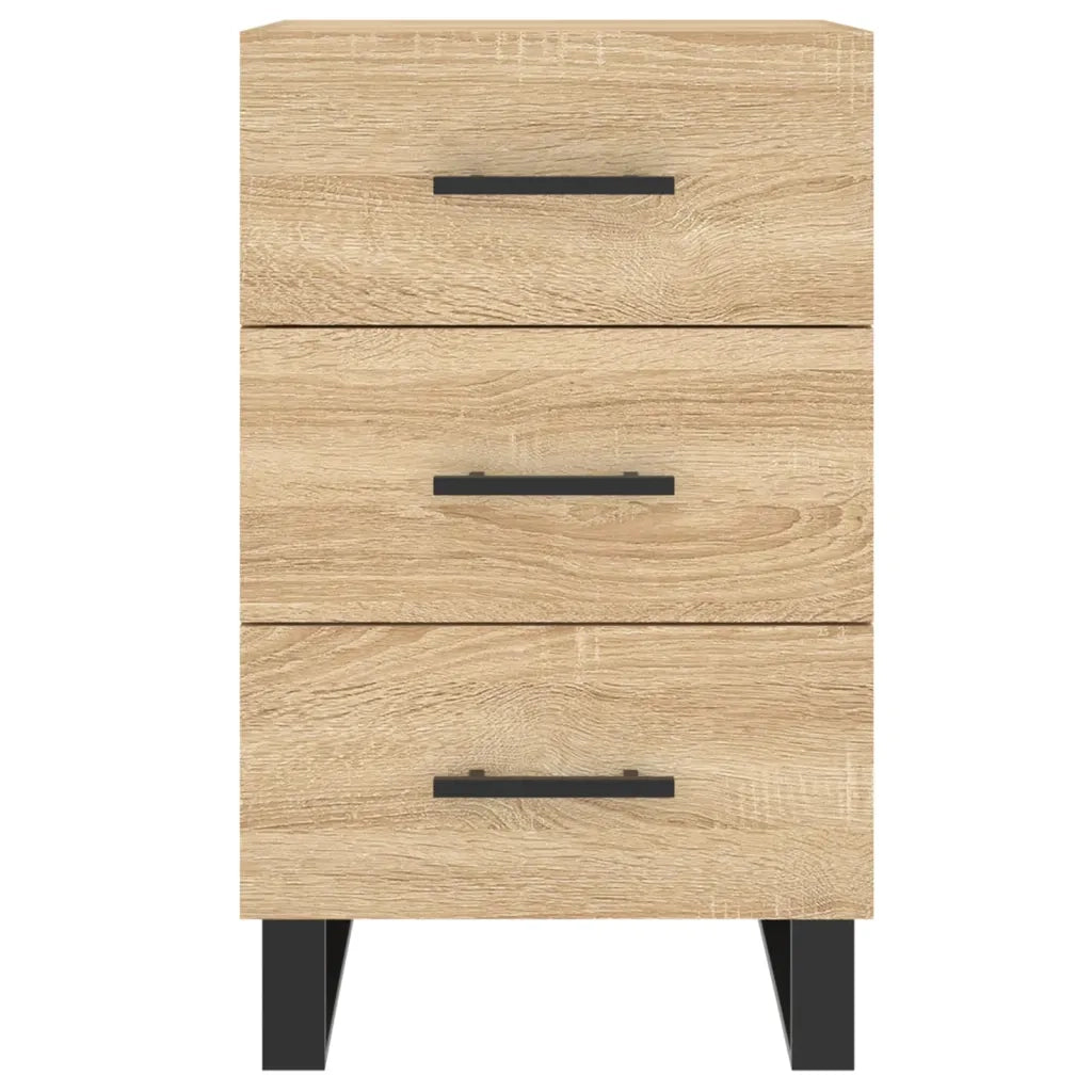 vidaXL Comodino Rovere Sonoma 40x40x66 cm in Legno Multistrato