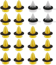 Set di Clip per Finestrino Esterno di Decorazione - Bianco e Giallo - 2 Set - Adatto per DISCOVERY 3