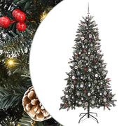 Albero di Natale Artificiale-Albero Natalizio con 300 LED Verde 210 cm 735994