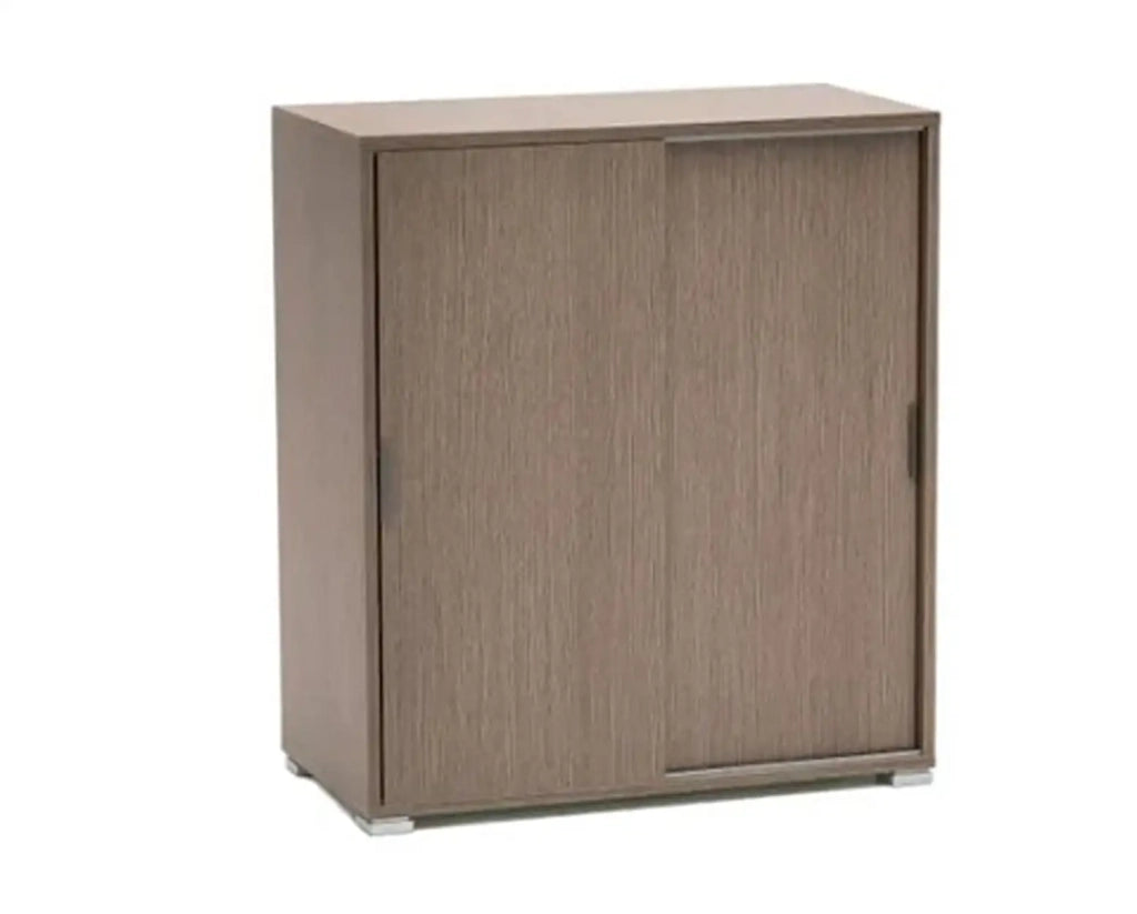 Base 2 Ante scorrevole rovere grigio  L75 H85 P38