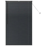 Tendaggi a Veneziana | Tenda a lamelle Nero 175 x 100 cm Alluminio