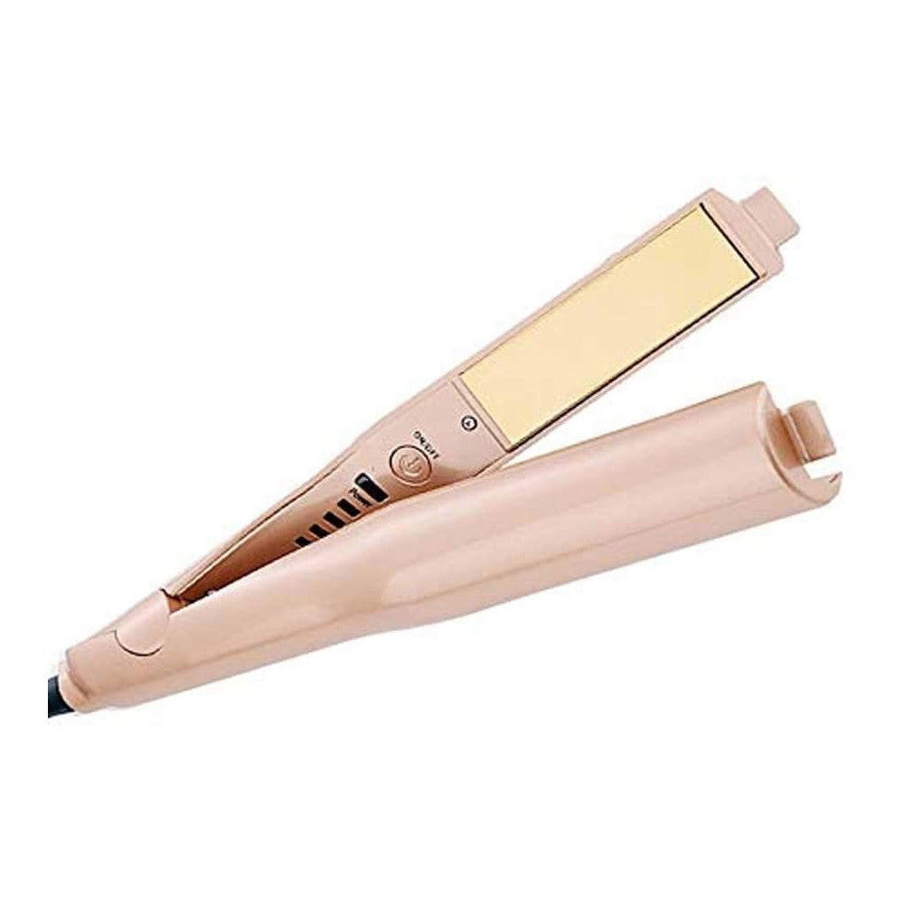 Trade Shop - Piastra Per Acconciatura Capelli 2in1 Ricci E Lisci Twistline Hair Curling Iron -