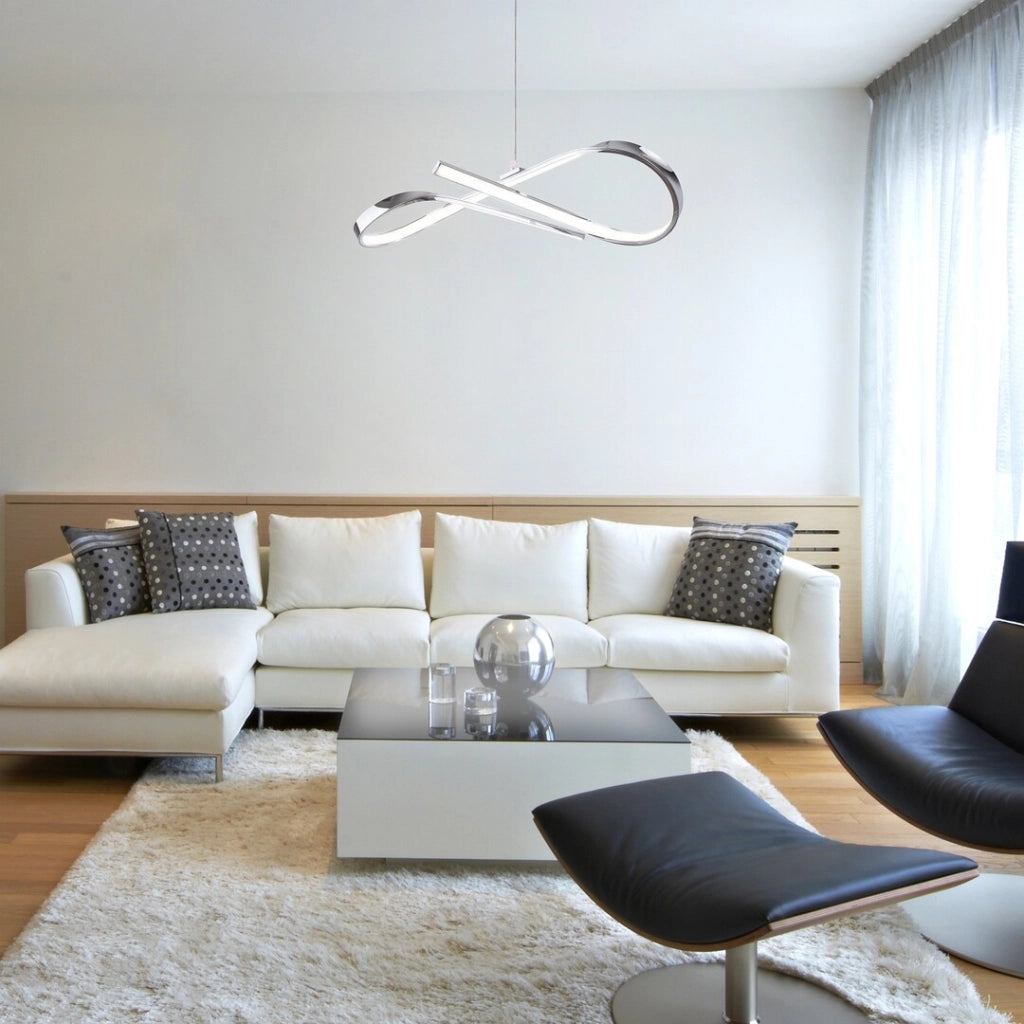 Lampadario LED Aniela 20W cromo luce neutra Rabalux