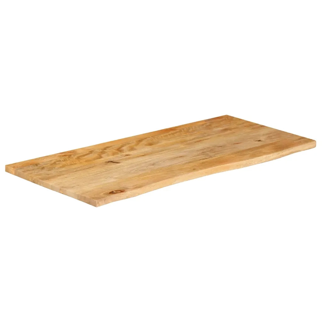 Piano Tavolo Bordi Vivi 100x60x3,8cm in Legno Massello di Mango 370502