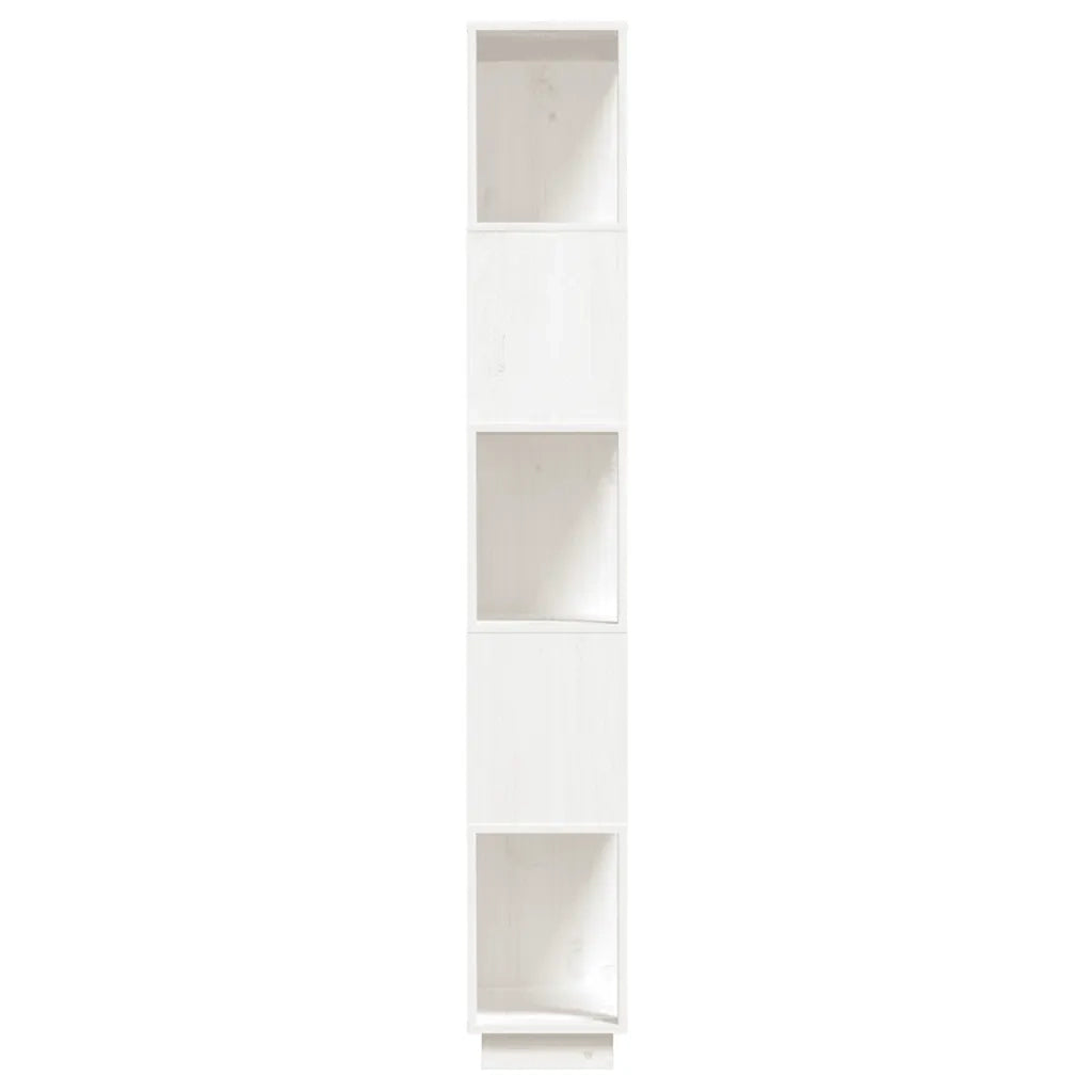 Libreria/Divisorio Bianco 80x25x163,5 cm Legno Massello di Pino 814065