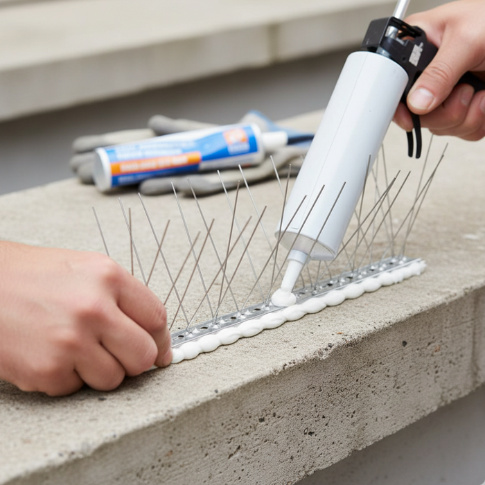 Dissuasore rigiflex per volatili flessibile punte acciaio inox