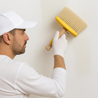 Plafone manico gomma quarzi vernici silossaniche setole in poliestere 50x150 mm