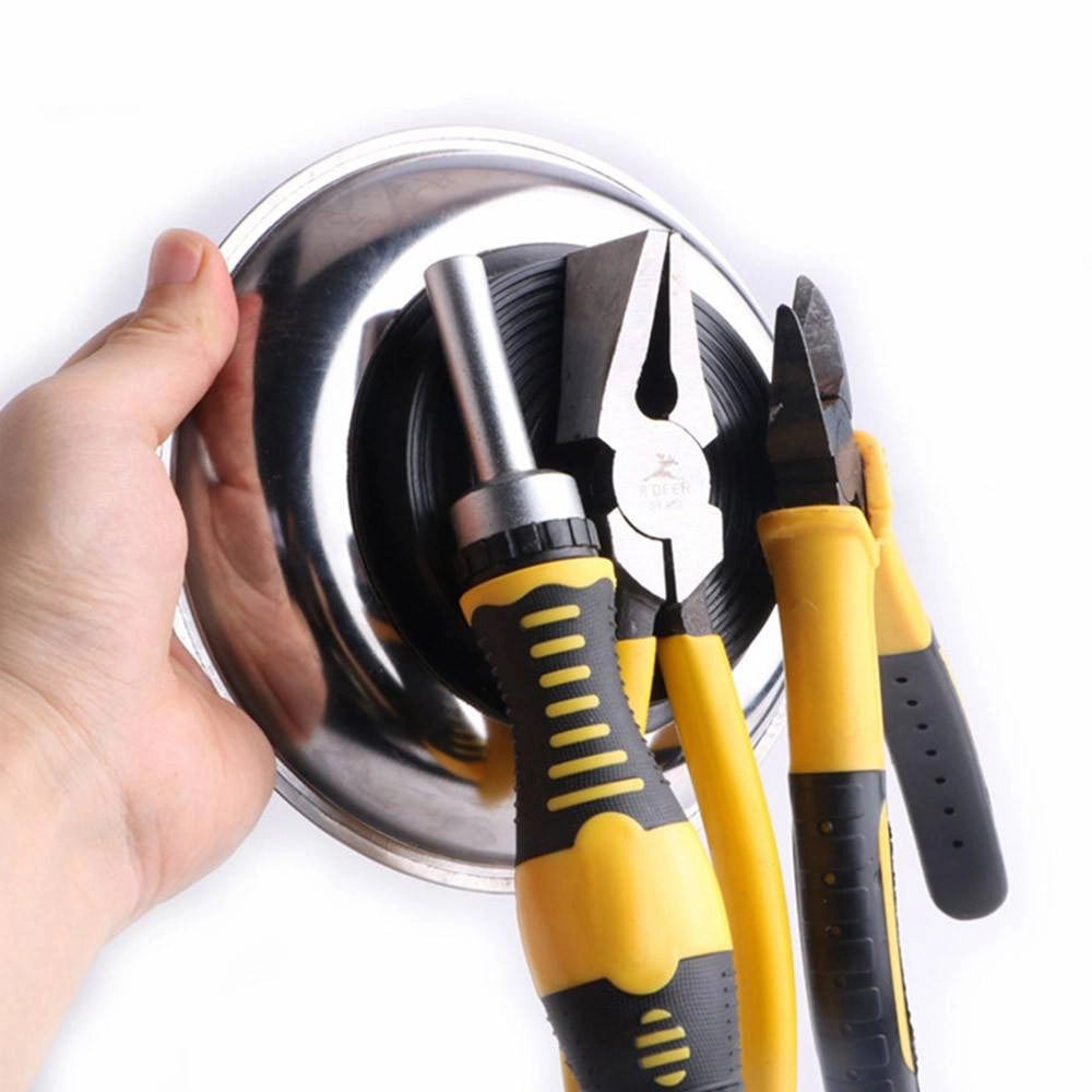 Trade Shop - Set 3pz Vassoio Vaschetta Piatto Magnetico Porta Minuteria Viti Bulloni 7/11/15 -