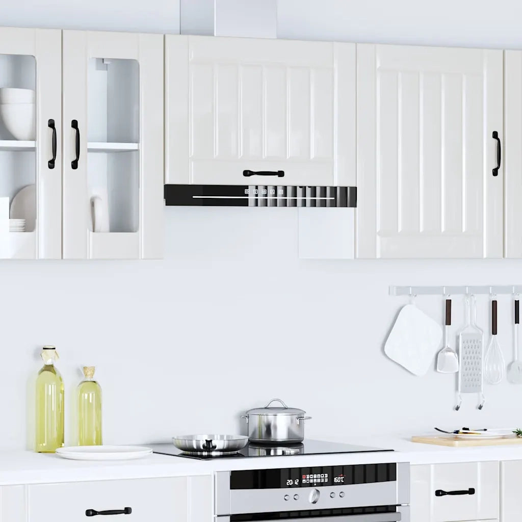 Pensile da Cucina Lucca Bianco Lucido in Legno Multistrato 853839