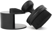 Panno a spazzola per cerchi, Applicatore di cera per cerchi, Kit di cura cerchi per auto, Spazzola cerchi rotonda, Spazzola per dettaglio auto (Nero)