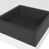 Tavolino da caffè lucido, tavolino con scatola portaoggetti rimovibile ed effetto luce LED, 72×72×30 cm, Bianco