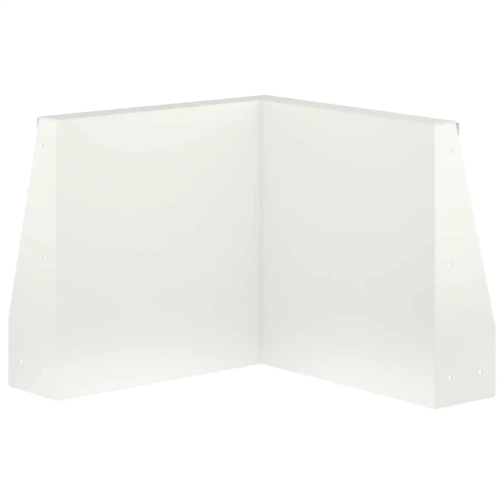 Muro di contenimento 50 x 50 x 50 cm Acciaio Bianco 8015187
