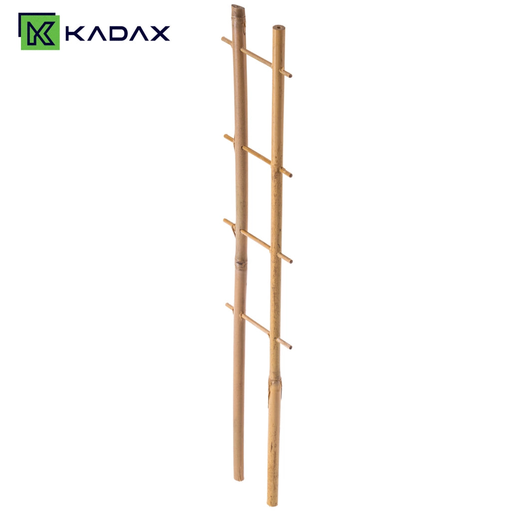 Scala di supporto per piante in bambù KADAX, 38 cm, per fiori, con doppio supporto