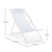 Set 4 Sdraio Pieghevoli Taylor Bianco Taylor Bianco