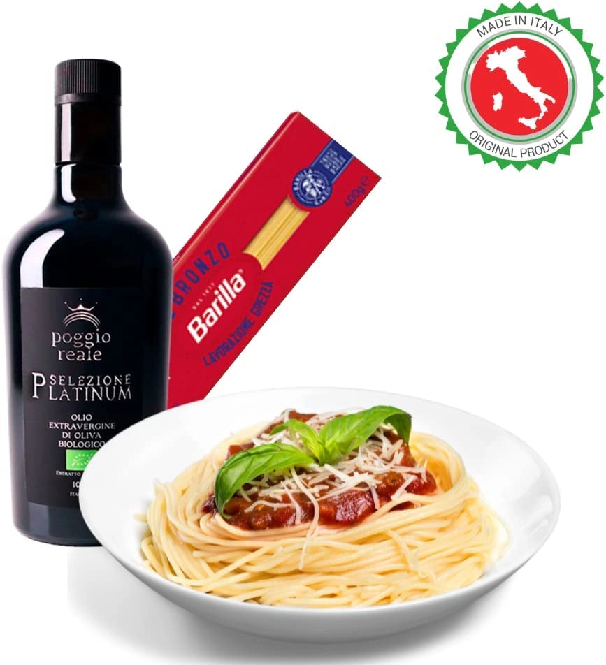Box gastronomico italiano olio extravergine di oliva biologico pasta barilla