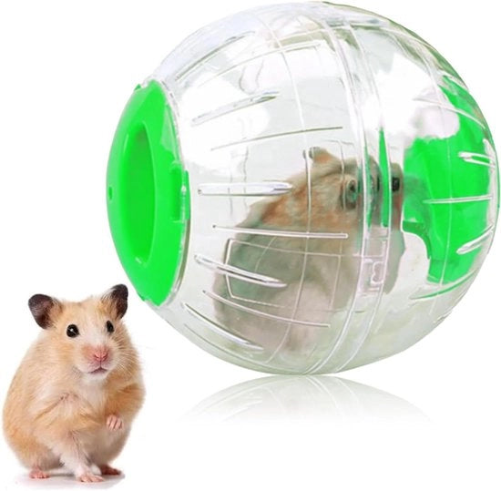 Palla da Ginnastica per Animali Piccoli, Giocattolo da Correre per Topi e Hamster, Palla di Movimento per Roditori, Palla di Corso in Plastica Verde