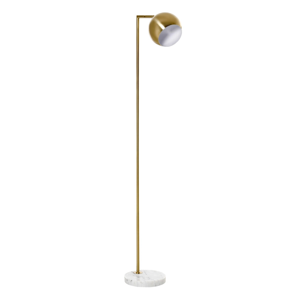 Lampada da Terra Moderna con Paralume Regolabile in Stile Vintage Compatibile con E27 40W - Oro