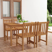 Set da pranzo da giardino 5 pz 140x80 cm in legno massello di teak 3059929