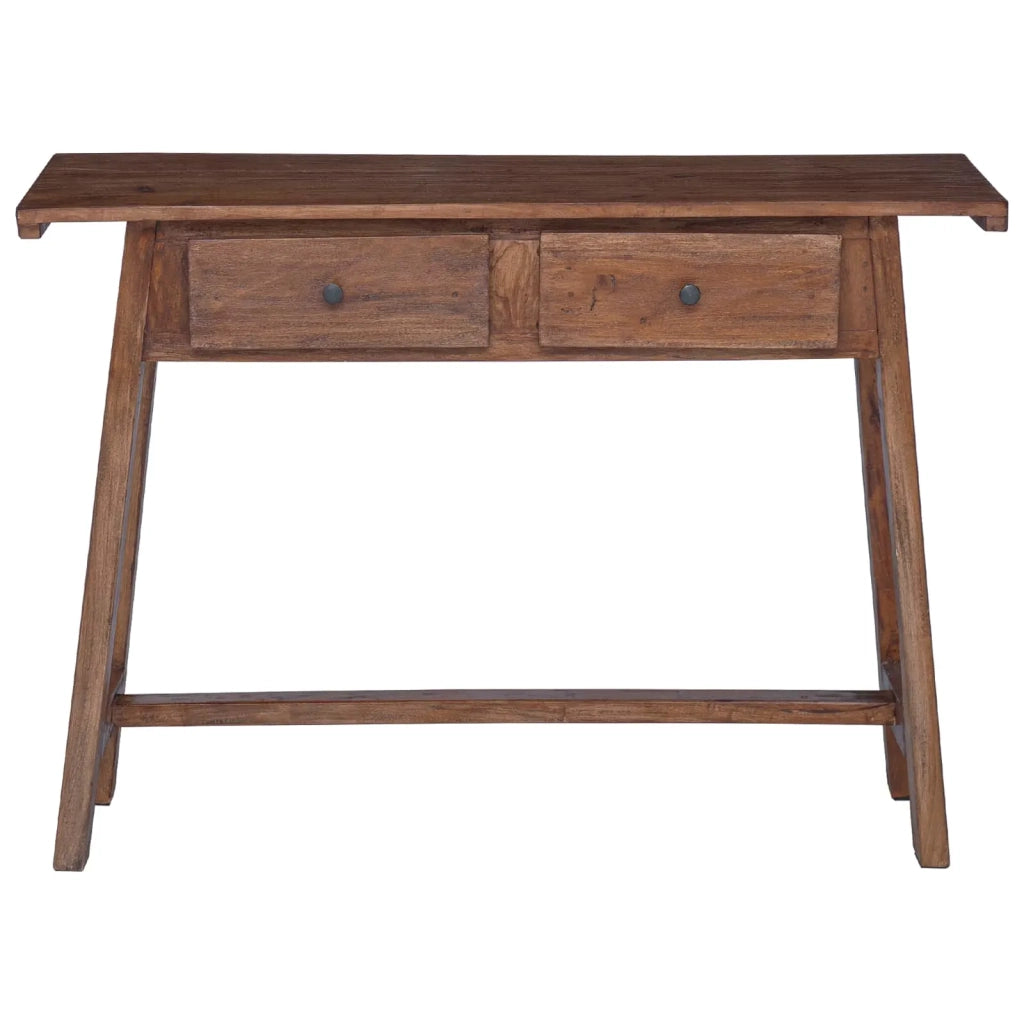 Scrivania Marrone 110 x 30 x 79 cm Legno di Mogano Massello