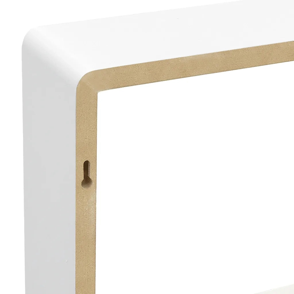 Mensole a Cubo da Parete 3 pz Bianche in MDF 323952