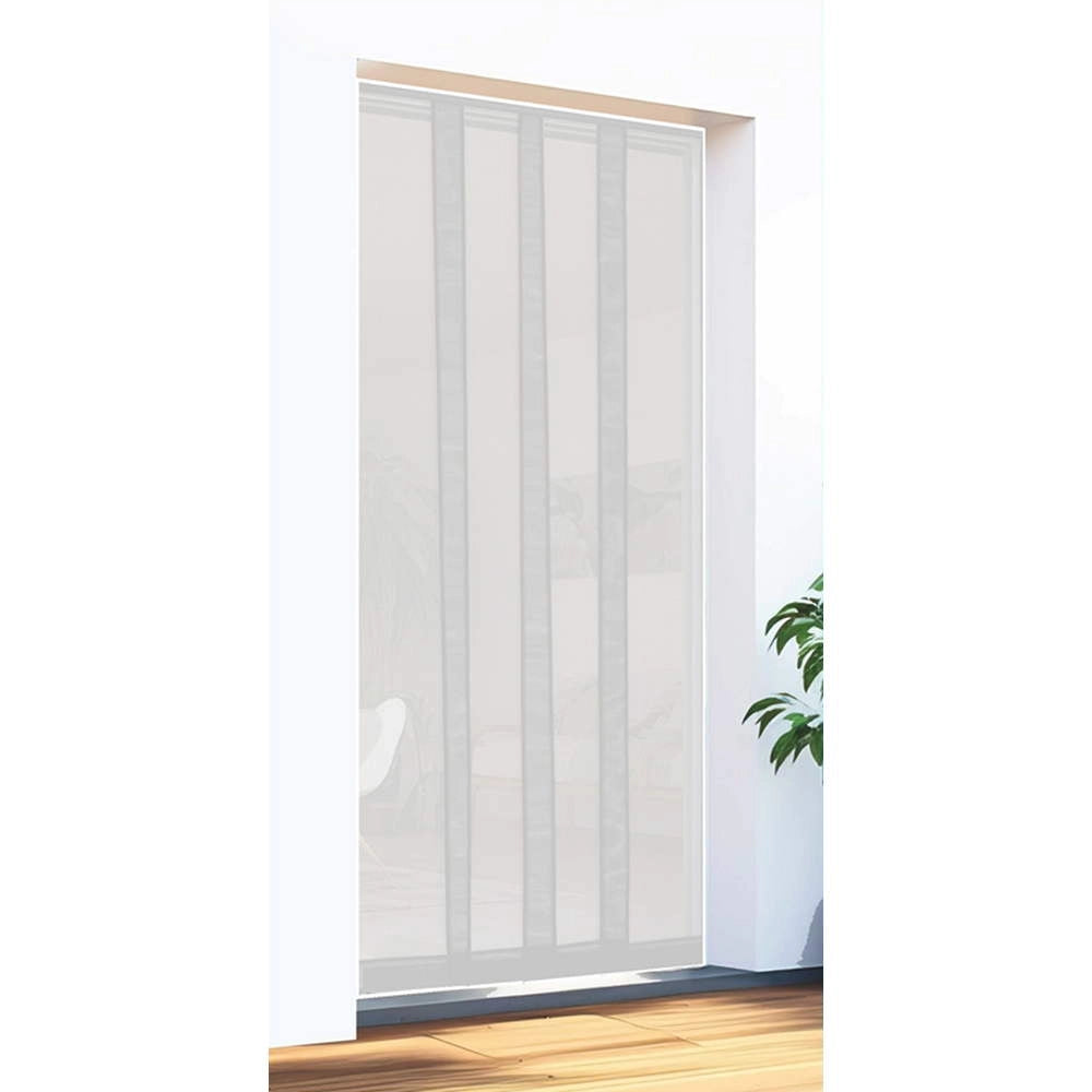 Zanzariera a Strisce per Porta 140 x 240 cm Misure Riducibili IRS Colore: Bianco