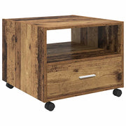 Tavolino da salotto | Tavolino da caff¨¨ | Tavolino da Soggiorno con cassetto Legno vecchio 55 x 55 x 45cm