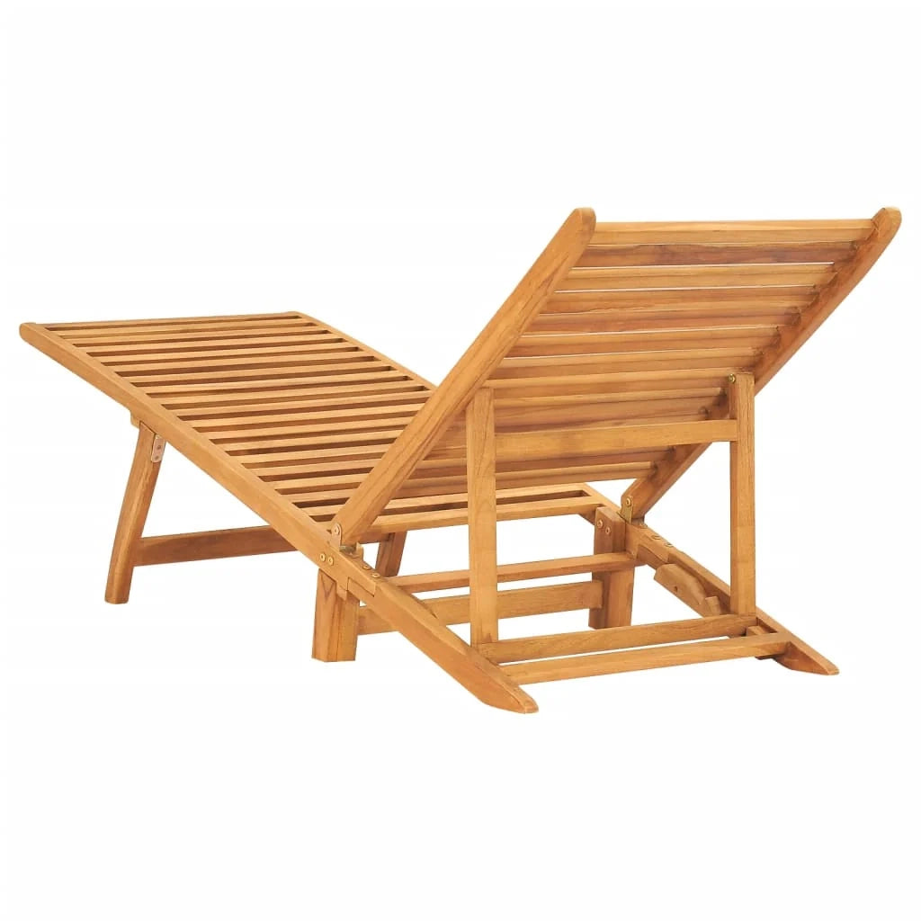 Lettino prendisole sedia a sdraio lettino prendisole letto da giardino mobili da esterno per patio legno massello di teak 02_0012712