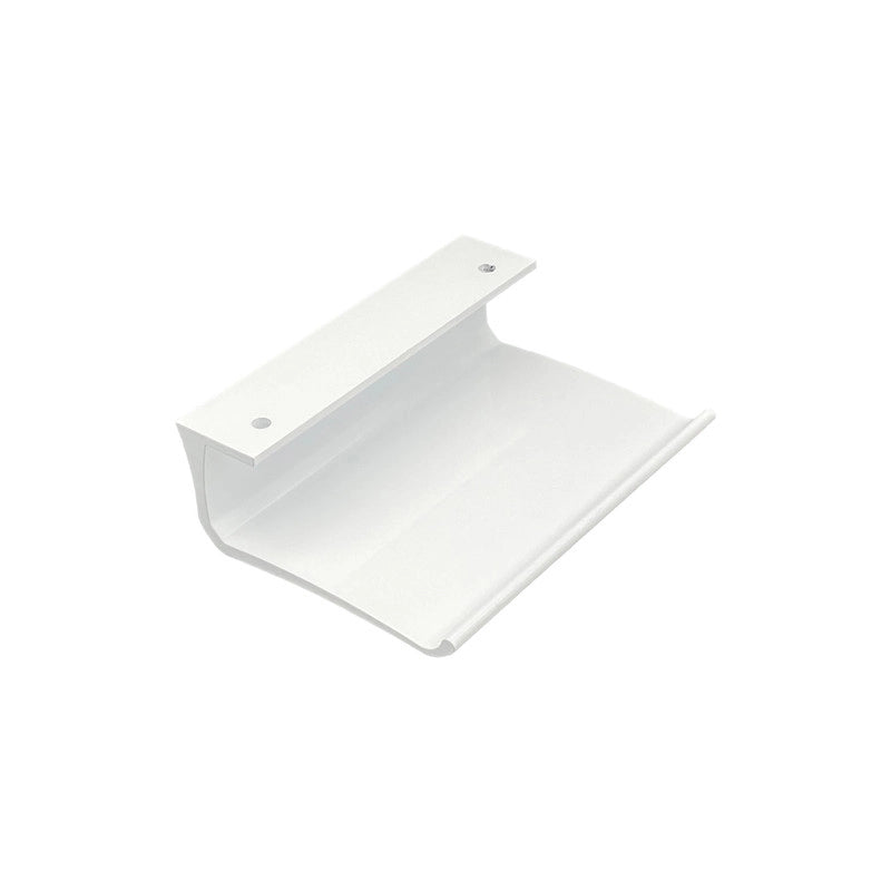 Maniglia tirante per porta  SAGUATTI 316/150T in alluminio bianco lucido