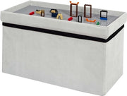 Cassetto di archiviazione decorato legno grigio - Kids Deco - Camera da bambino cassetto di archiviazione