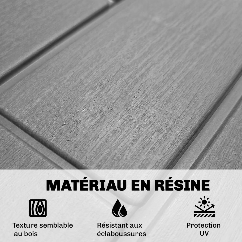 Coffre da Giardino ¨C zephmum ¨C Grigio, Resina, 122.5x56x62cm